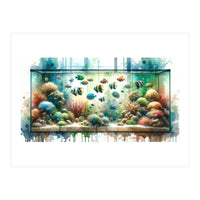 Colorful Aquarium Fish Tank (Print Only)