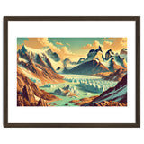 Vintage Argentina, Patagonia Glaciers Poster thumbnail