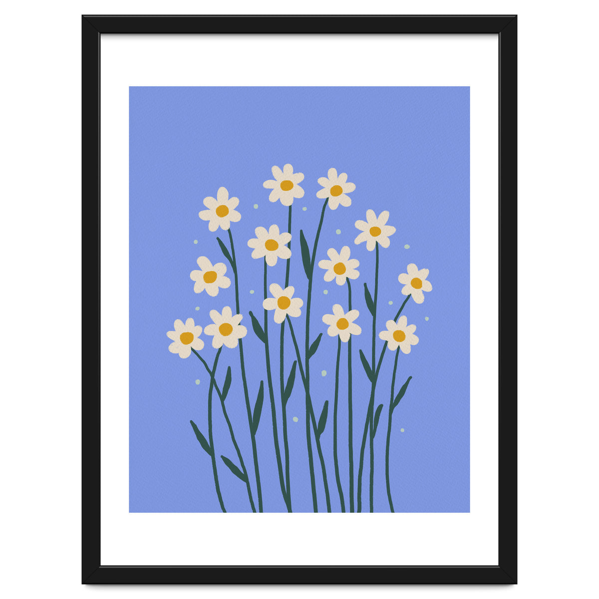 Simple Daisies - periwinkle