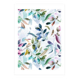 Watercolor Tranquility Leaves Mauve (Print Only) thumbnail