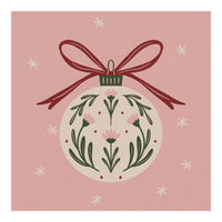 Christmas Flower Globe (Print Only)