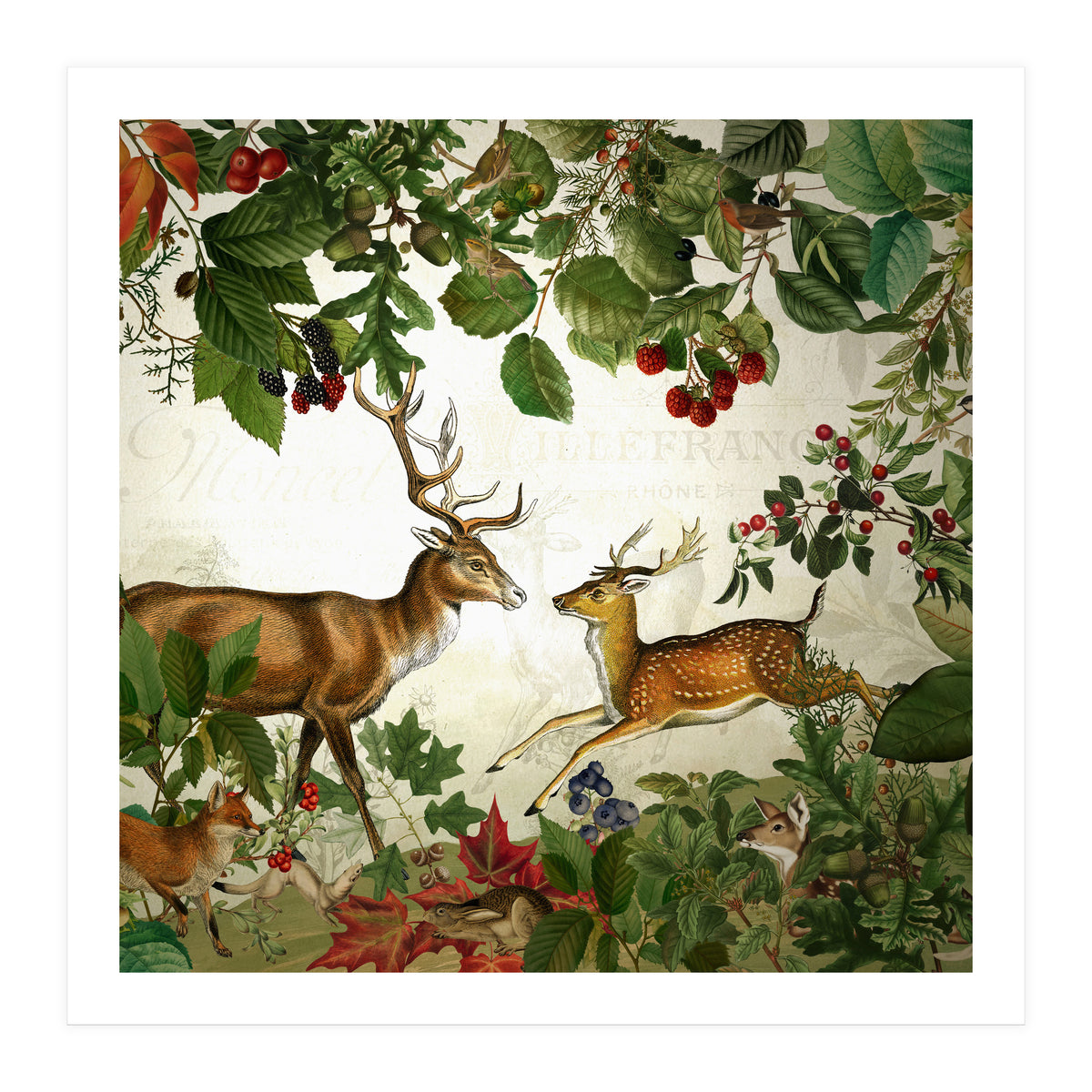 Nostalgic Autumn guardians of the forest 2 (Print Only)