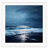 Midnight Seascape with Moonlight Reflecting thumbnail