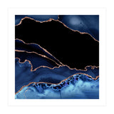 Navy & Rose Gold Agate Texture 14 (Print Only) thumbnail