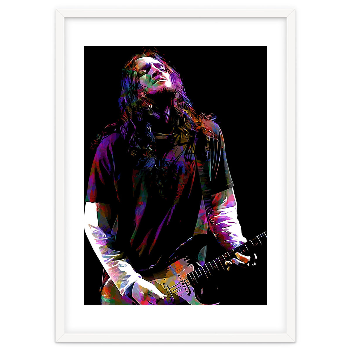 John Frusciante American Musician Guitarist Colorful