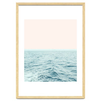 Sea Breeze, Minimal Nature Ocean Photography, Scenic Landscape Pastel Luxe Sea