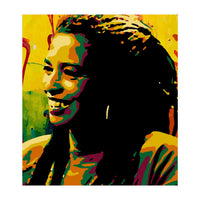 Angela Davis Colorful abstract Art (Print Only)
