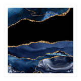 Navy & Gold Agate Texture 16  (Print Only) thumbnail