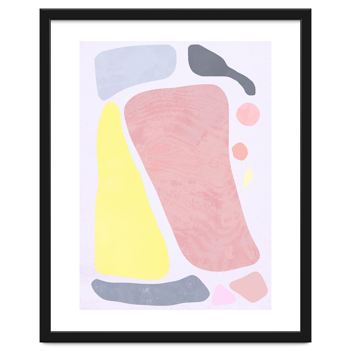 Organic Rustic Abstract Shapes Pastel II