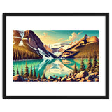 Vintage Lake Louise Banff Poster, Canada thumbnail