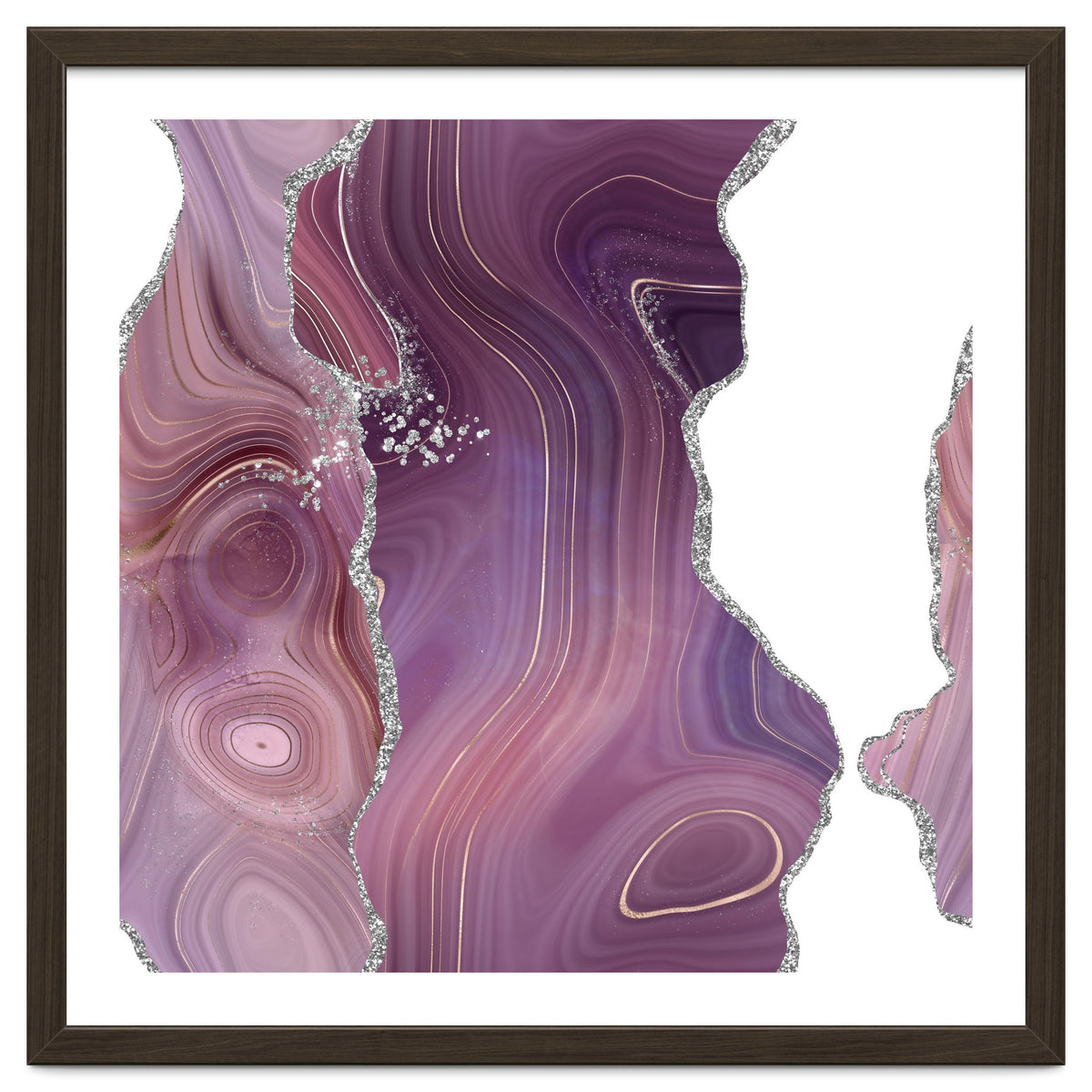 Mauve & Silver Agate Texture 05