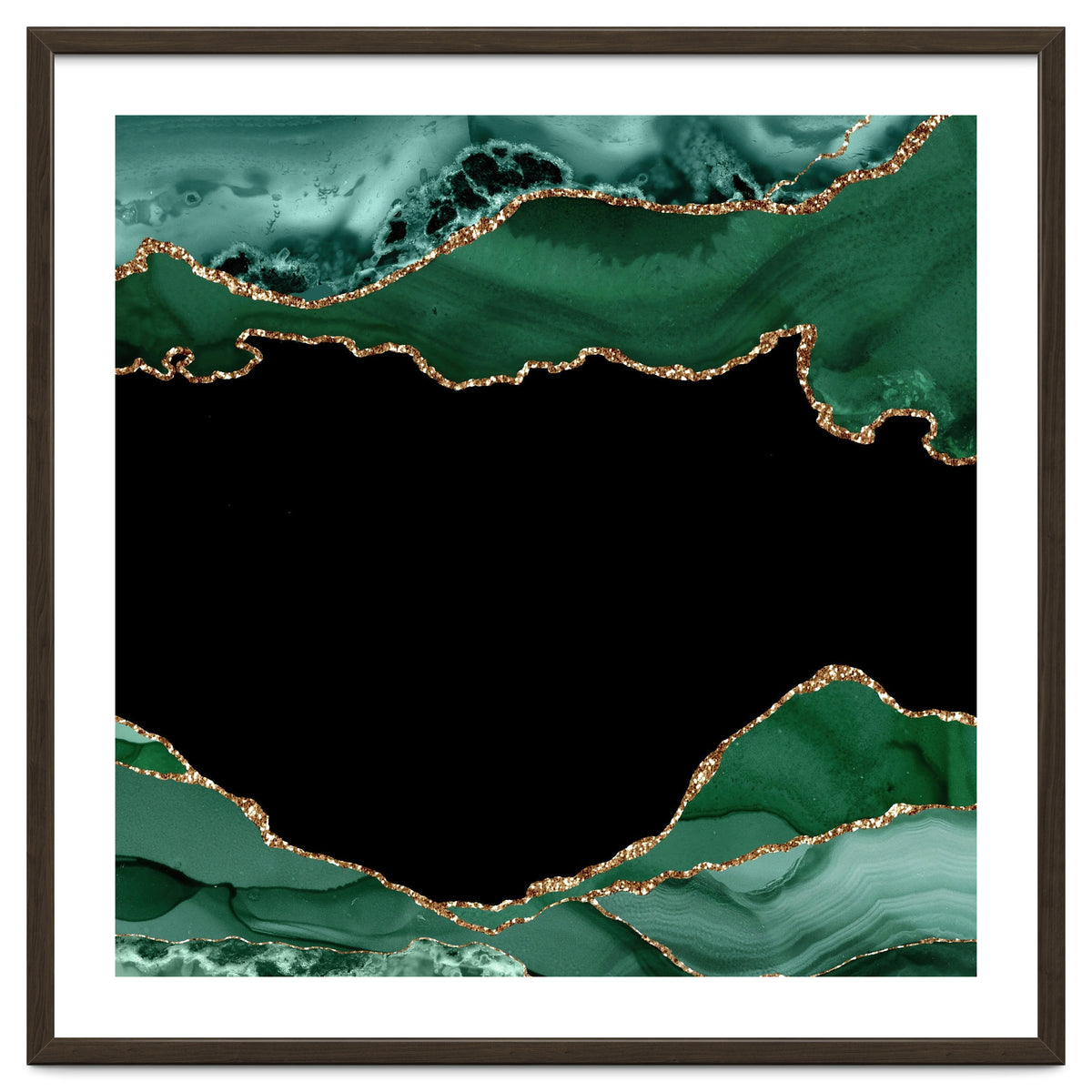 Emerald & Gold Agate Texture 03