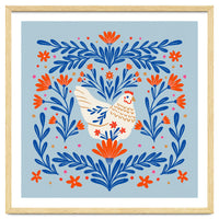 Blooming Chicken Blue And Orange