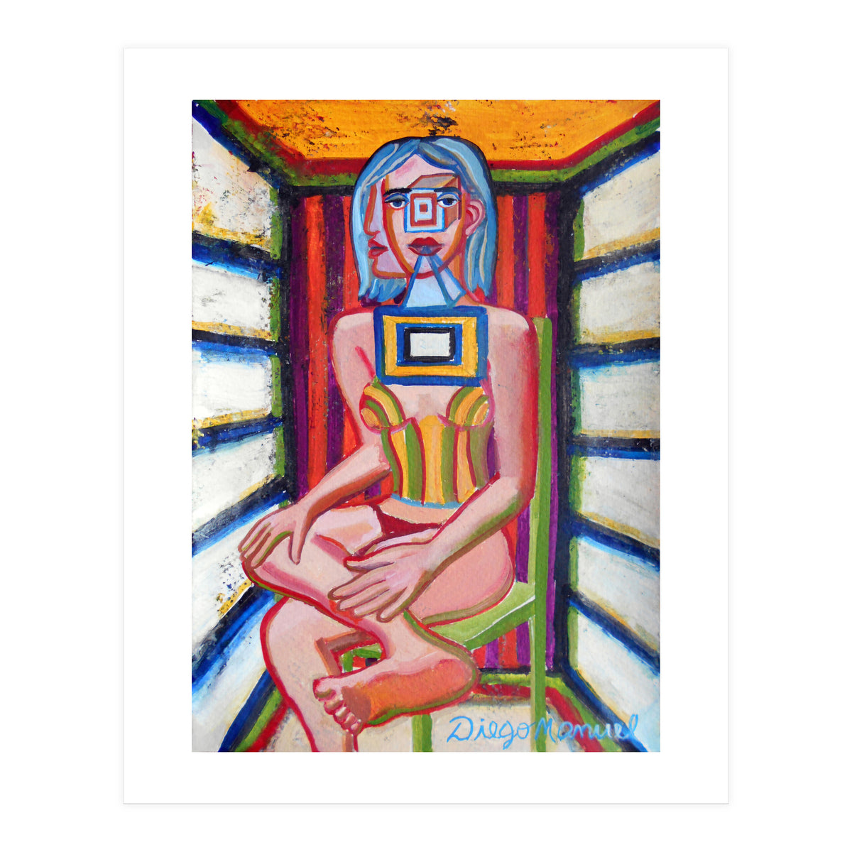 Mujer En La Silla 12 (Print Only)