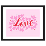 Love hearts - pink and red thumbnail