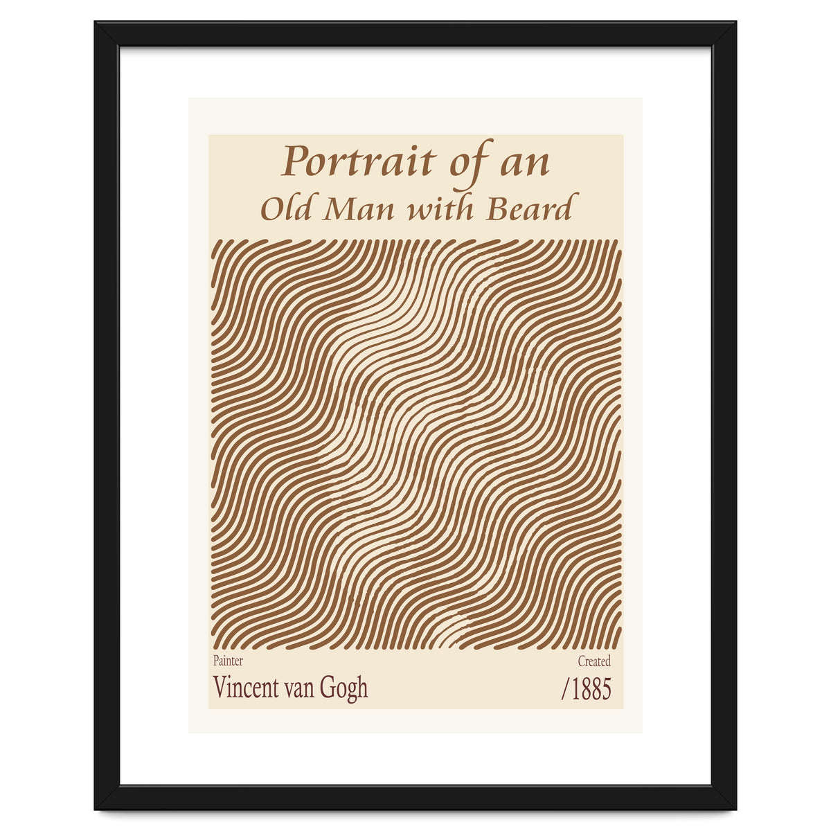 Portrait Of An Old Man With Beard – Vincent Van Gogh (1885)