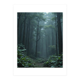 Ethereal Misty Forest in the Rain (Print Only) thumbnail