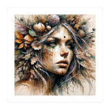 Harvest Crown Druid Woman Portrait (Print Only) thumbnail