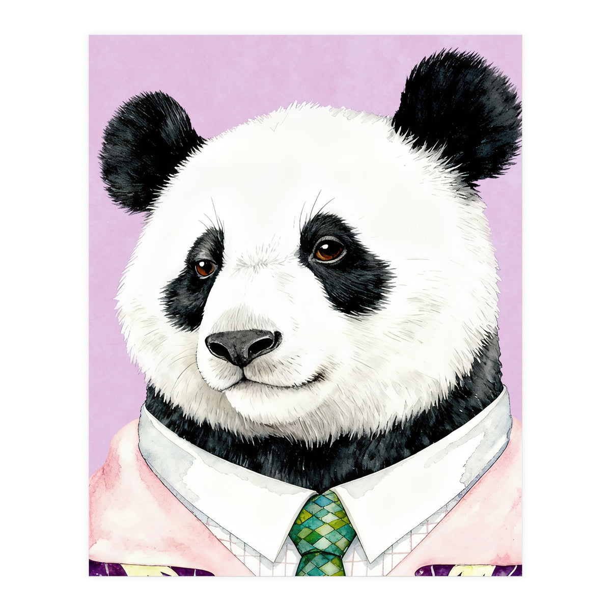 Dapper Panda Portrait (Print Only)