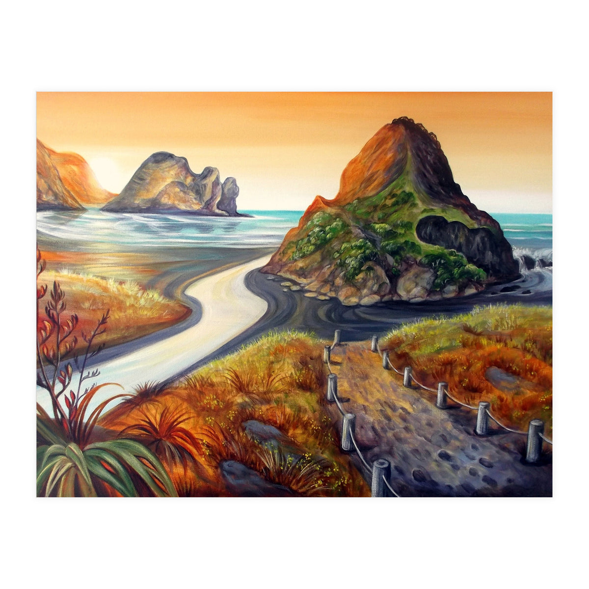 Piha In Golden Tones (Print Only)
