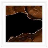 Brown & Gold Agate Texture 04