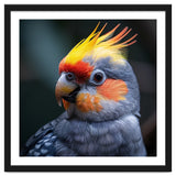 Cockatiel Parrot With Yellow Crest And Orange Cheeks thumbnail