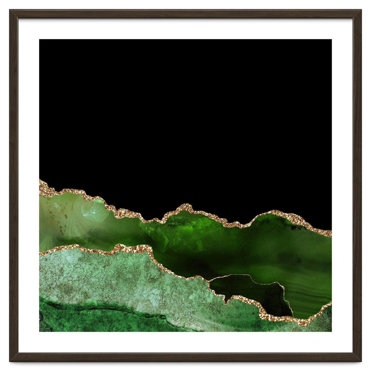 Green & Gold Agate Texture 10