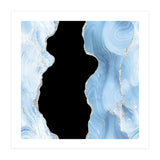 Blue & Silver Agate Glitter Texture 02 (Print Only) thumbnail