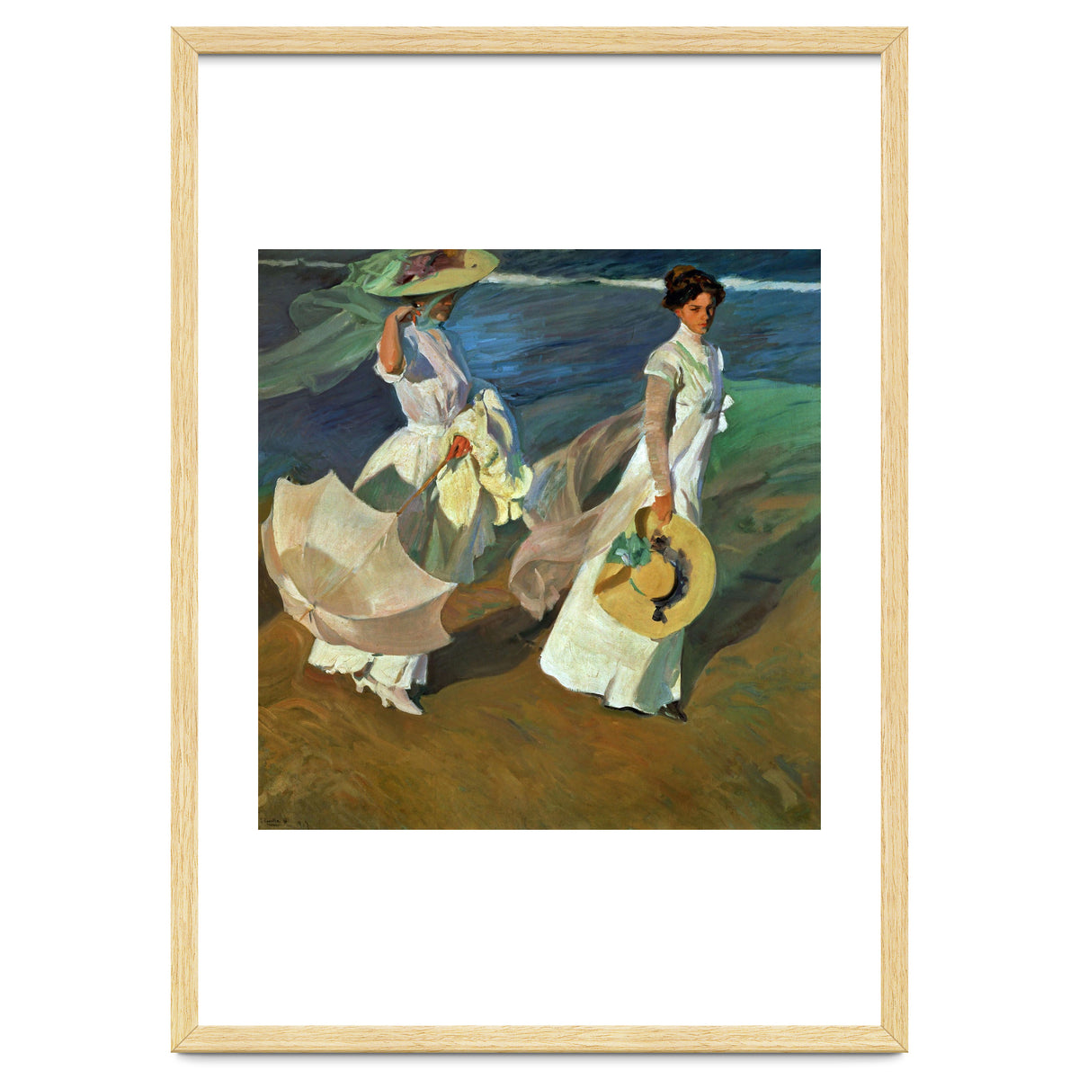 Joaquín Sorolla / 'Walk on the Beach', 1909, Oil on canvas, 205 x 200 cm.