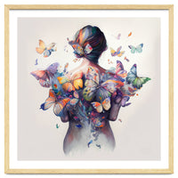 Watercolor Butterfly Embrace
