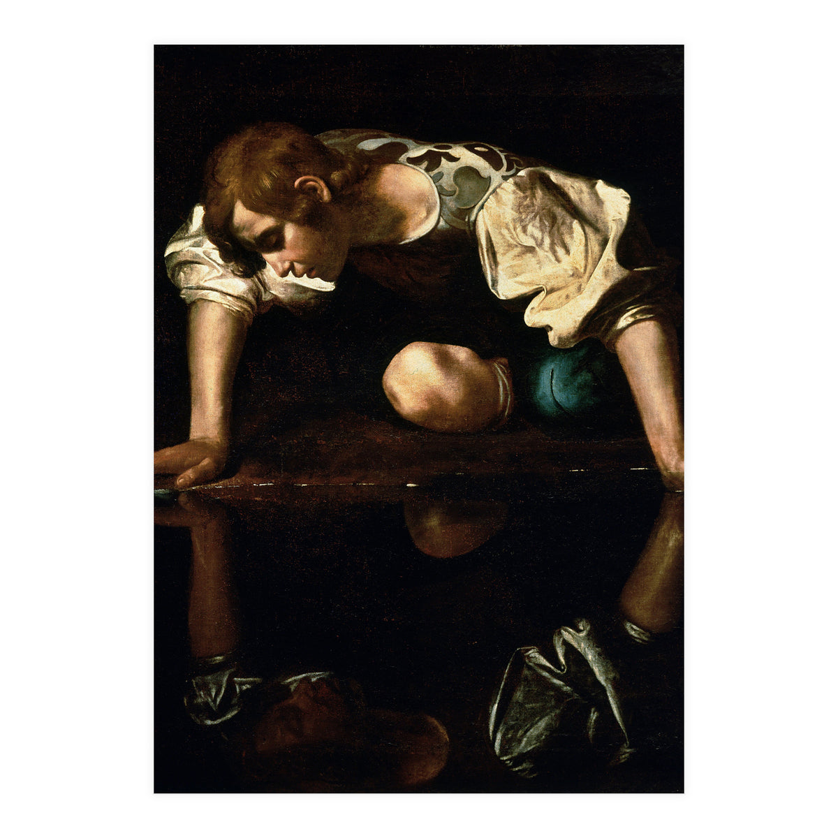 Caravaggio – Narcissus (ca. 1600) | Dramatic Baroque Masterpiece (Print Only)