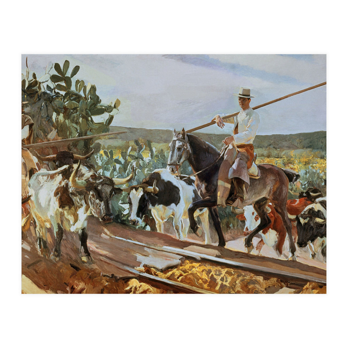 'Andalusia, The Round Up', 1914, Oil on canvas, 358 x 766,5 cm. (Print Only)