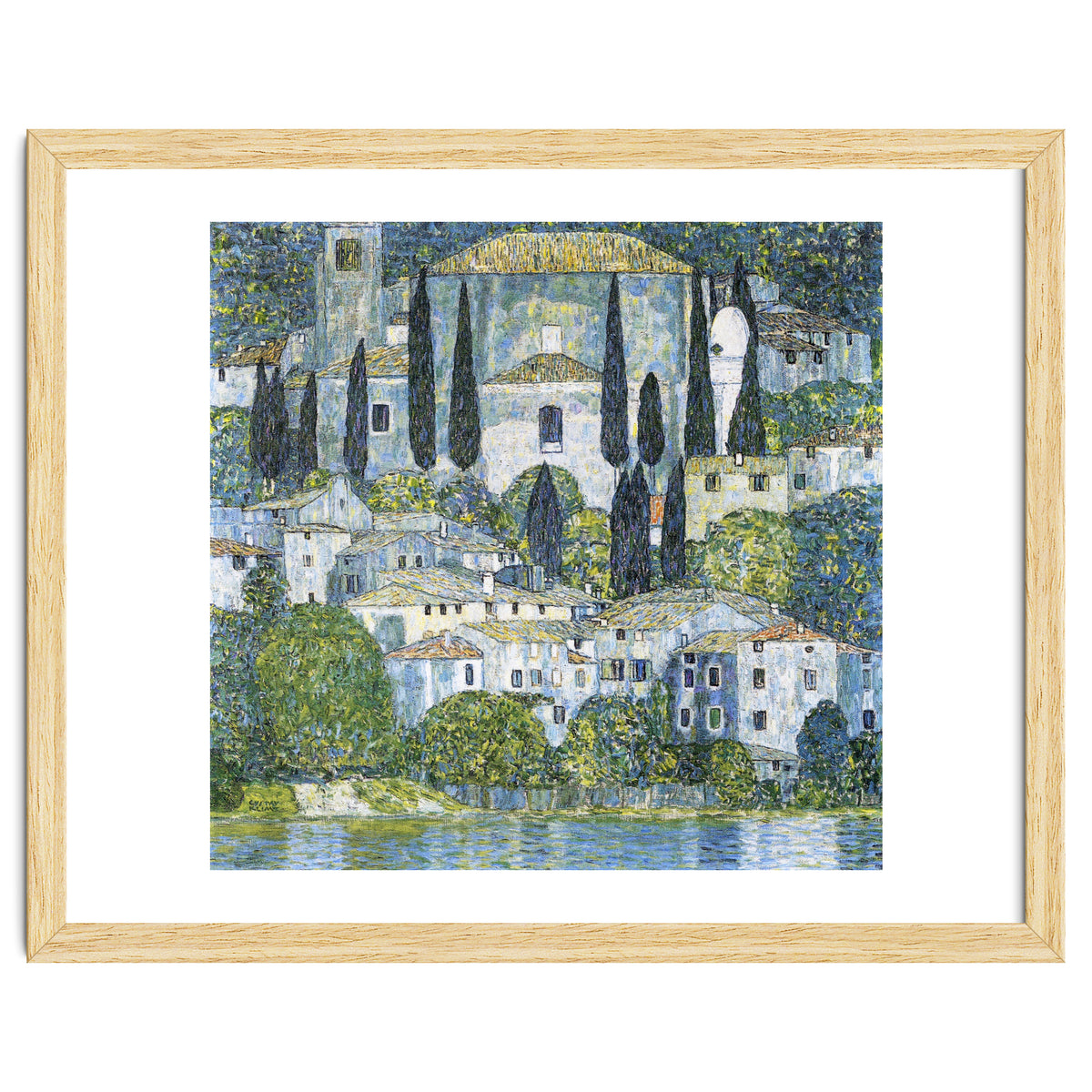 Gustav Klimt – Kirche in Cassone (1913) | Vibrant Landscape Masterpiece Art Print
