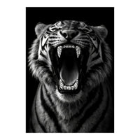 Roaring Tiger portrait  (Print Only)