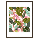 Color Paradise, Tropical Colorful Modern Bohemian Illustration, Eclectic Botanical Plant thumbnail