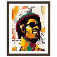 Stevie Wonder Colorful Abstract Retro Art
