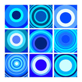 Circles & Rectangles Alt Blue 3 X 3: 4 (Print Only) thumbnail