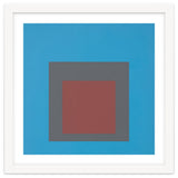 JOSEF ALBERS - HOMAGE TO THE SQUARE, BLUE, DARK RED thumbnail