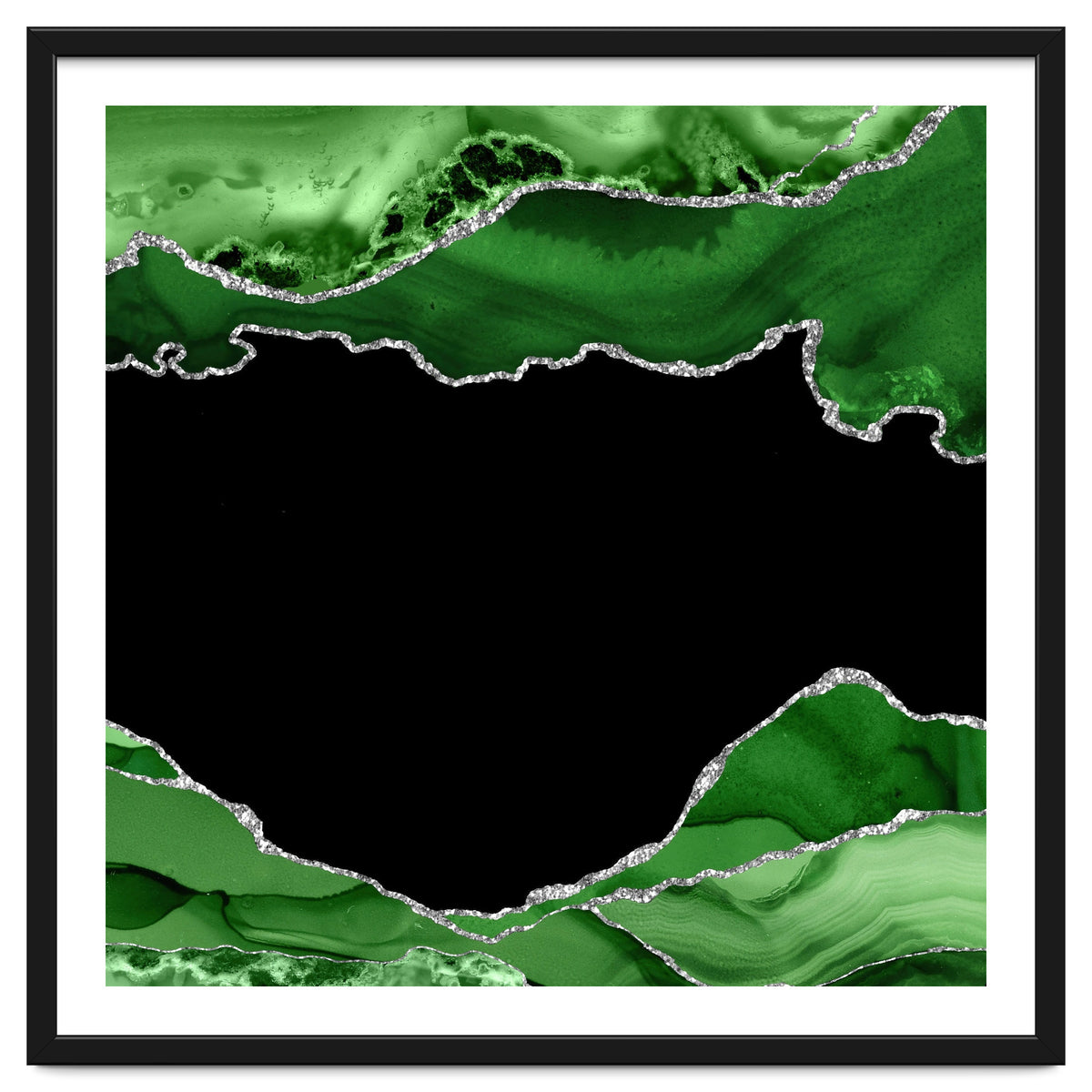 Green & Silver Agate Texture 04