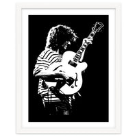 Pat Metheny American Jazz Musician in Monochrome