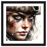 Fierce Pirate Captain Portrait