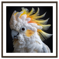 Beautiful Cockatoo Parrot Portrait Headshot