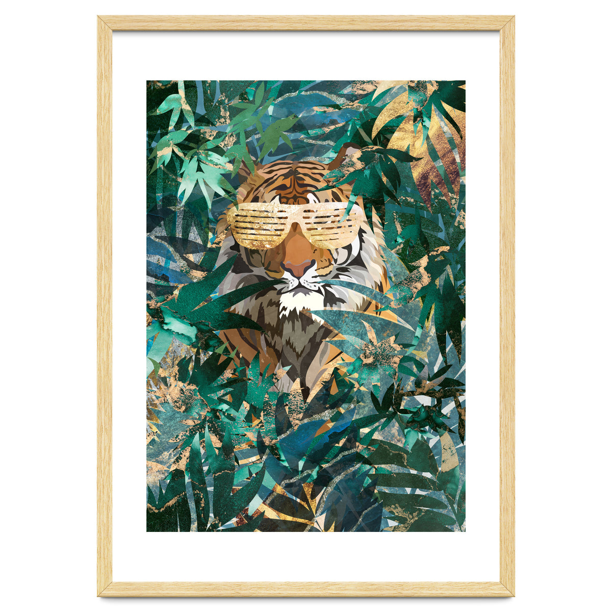 Hip hop tiger in the jungle