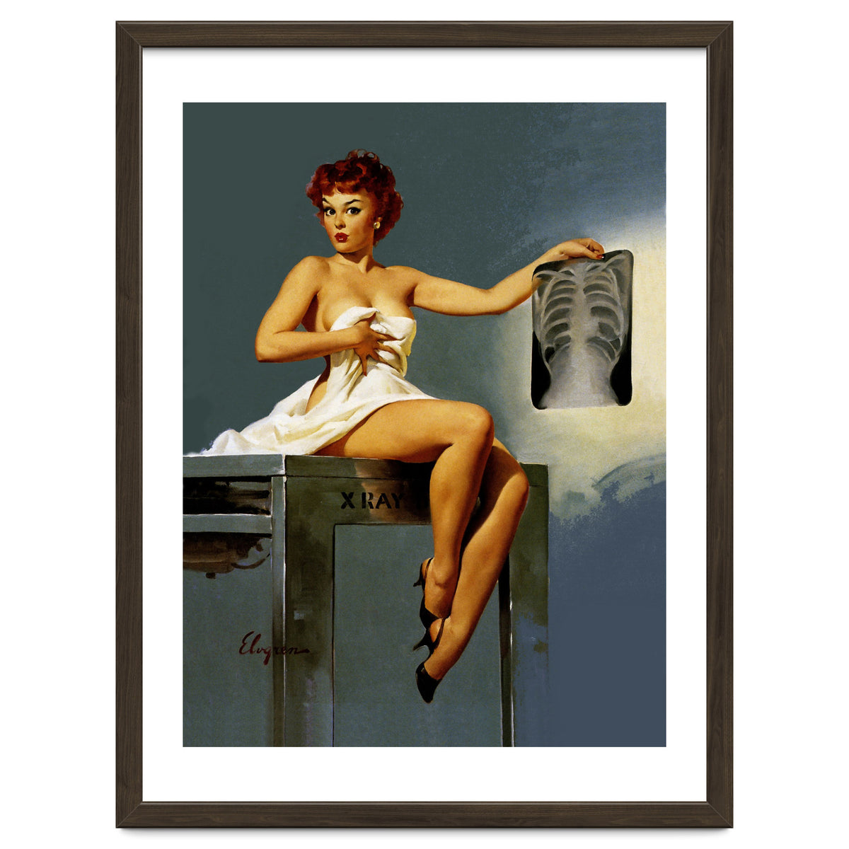 Pin Up Sexy Girl At The Doctor