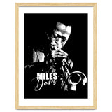Miles Davis American Jazz Trumpeter in Grayscale thumbnail