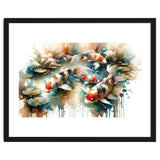 Colorful Koi Fish In Pond thumbnail