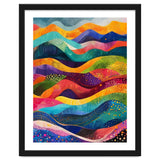 Abstract Rainbow Rolling Hills Landscape thumbnail