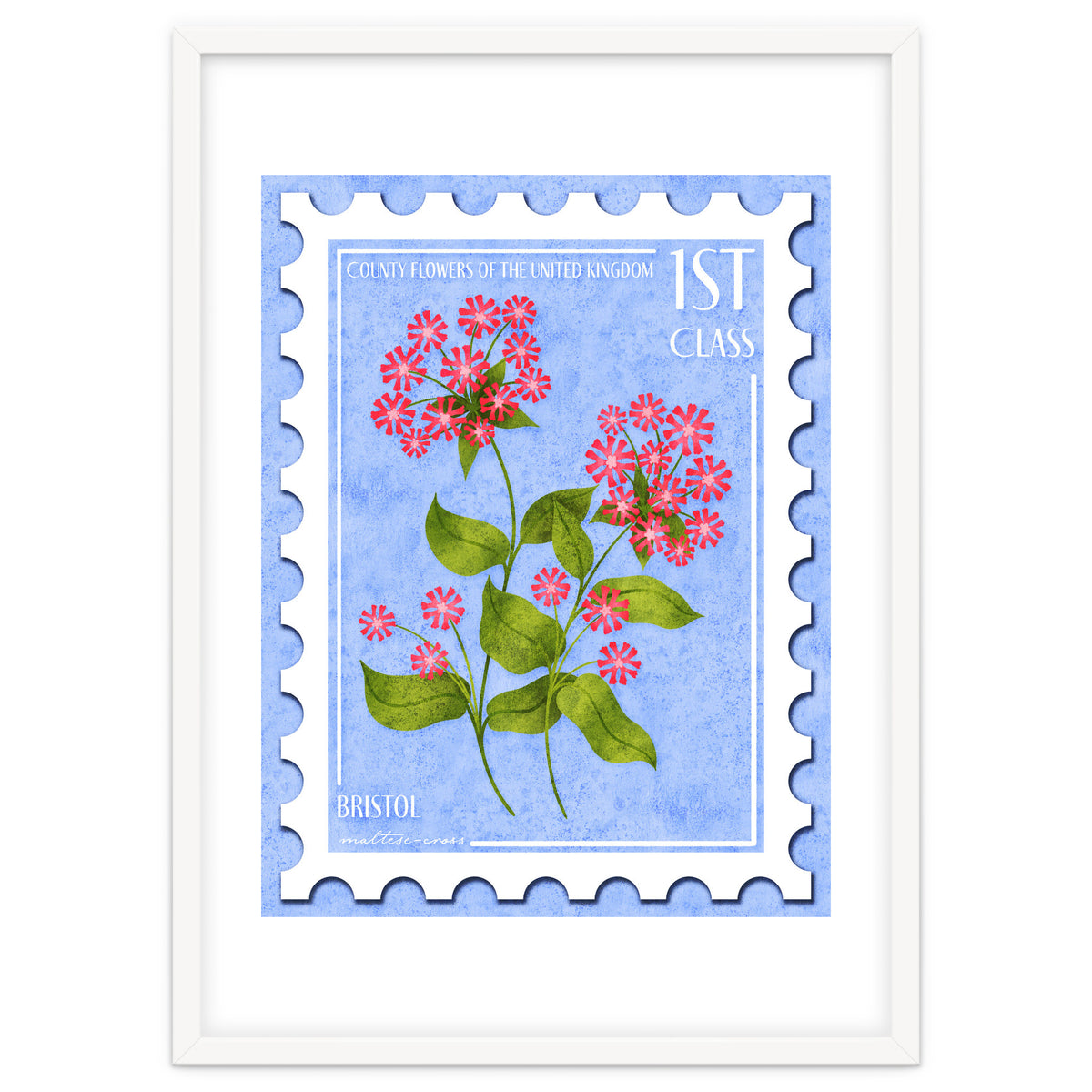 Bristol Maltese Cross Postage Stamp