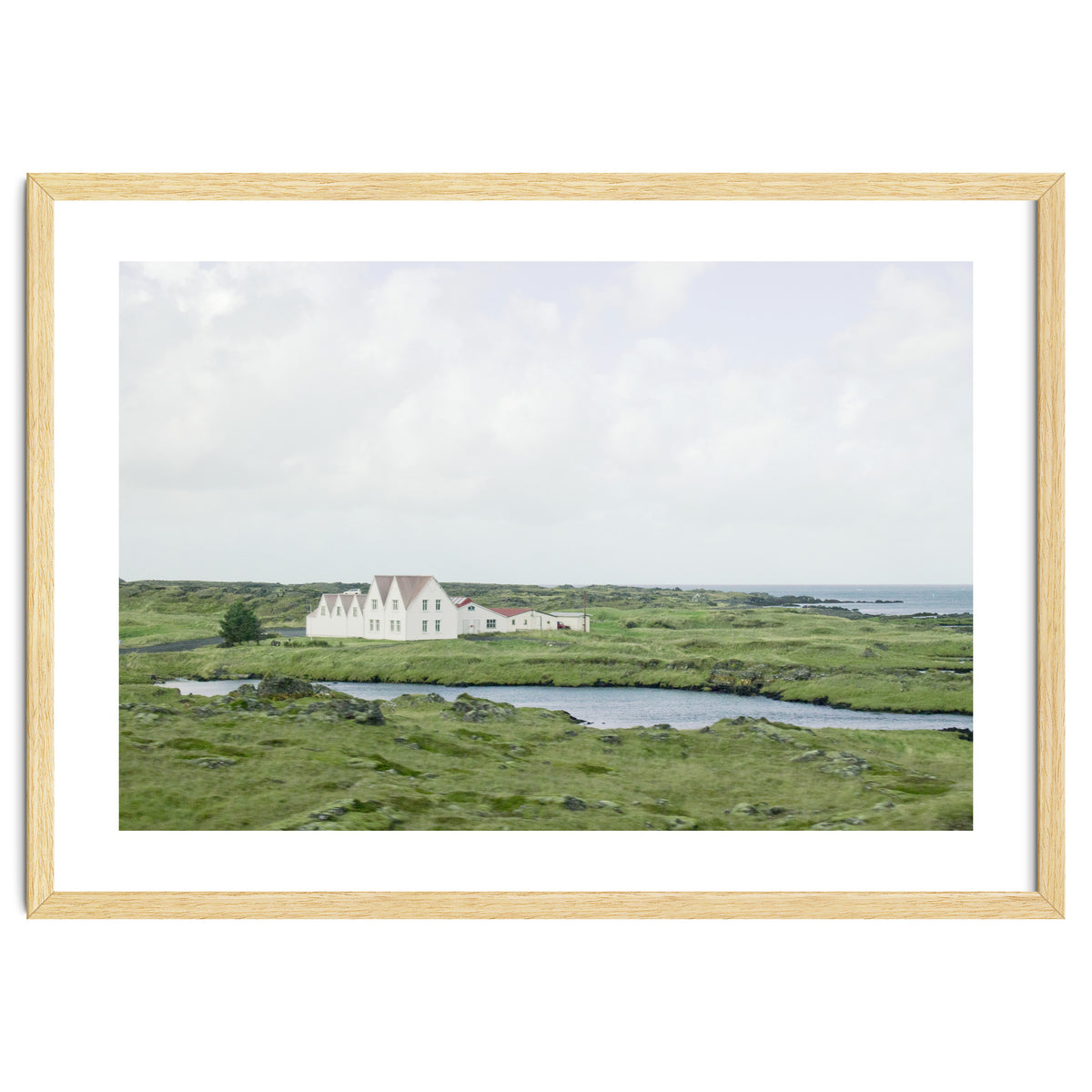 House in the green field - Iceland