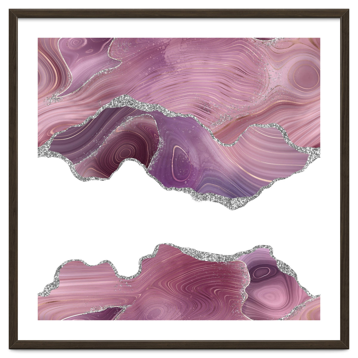 Mauve & Silver Agate Texture 07